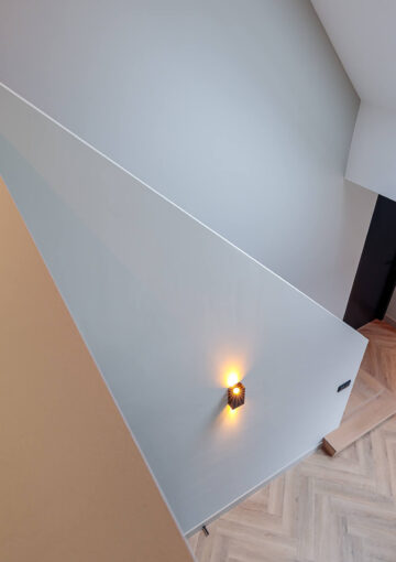 Afgewerkte trapbalustrade