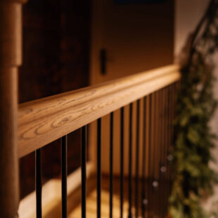 Balustrade met smeedijzer